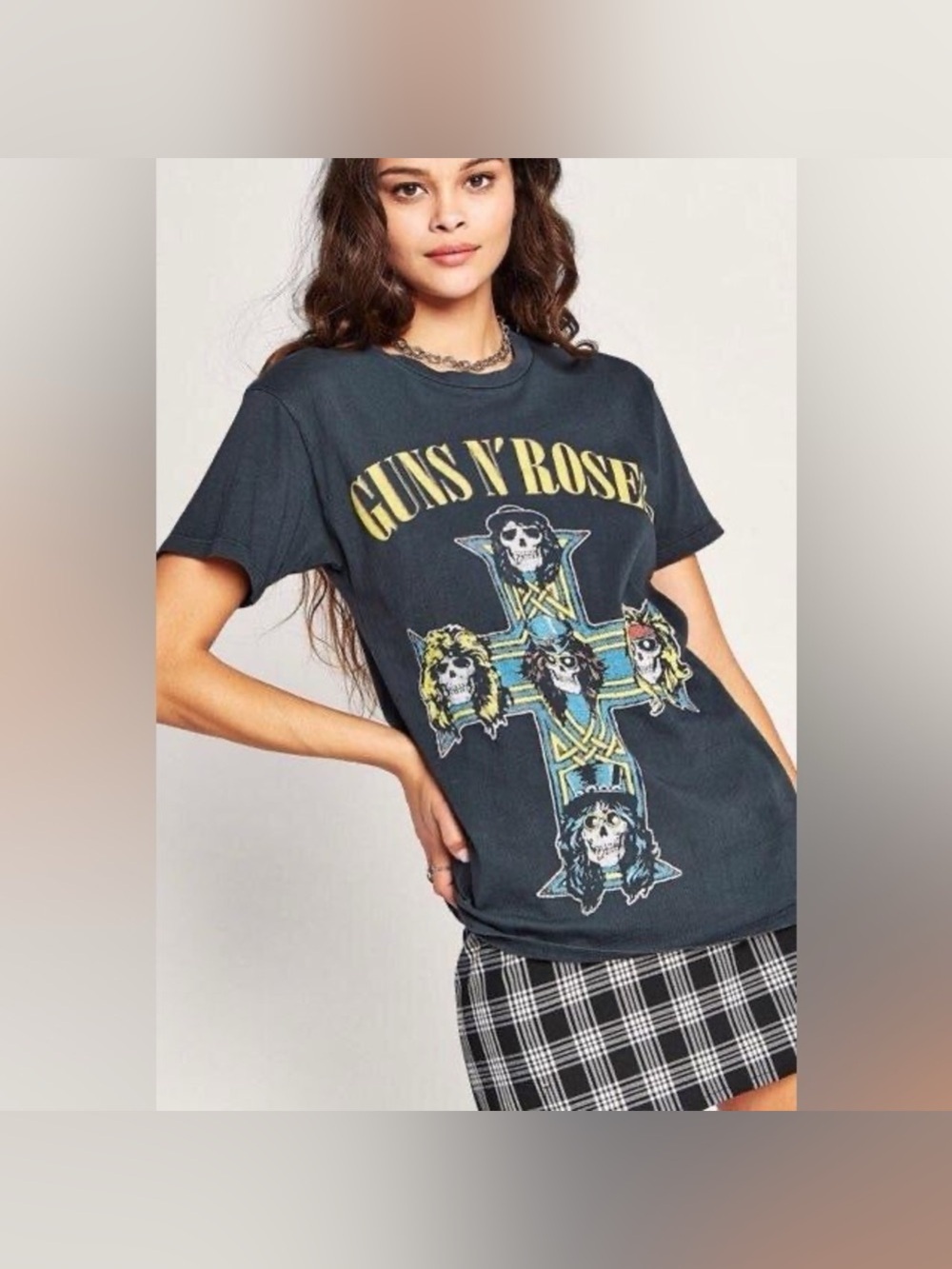DAYDREAMER Vintage Black GUNS N’ ROSES‎ Skull Cross Weekend Tee size xs